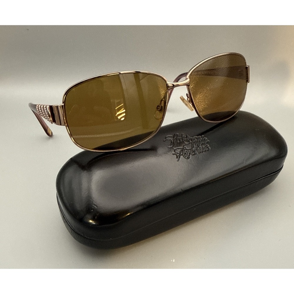 Saks Fifth Avenue Vintage Authentic Aviator Sunglass Frames 59S & Case-0DY6 Sexy